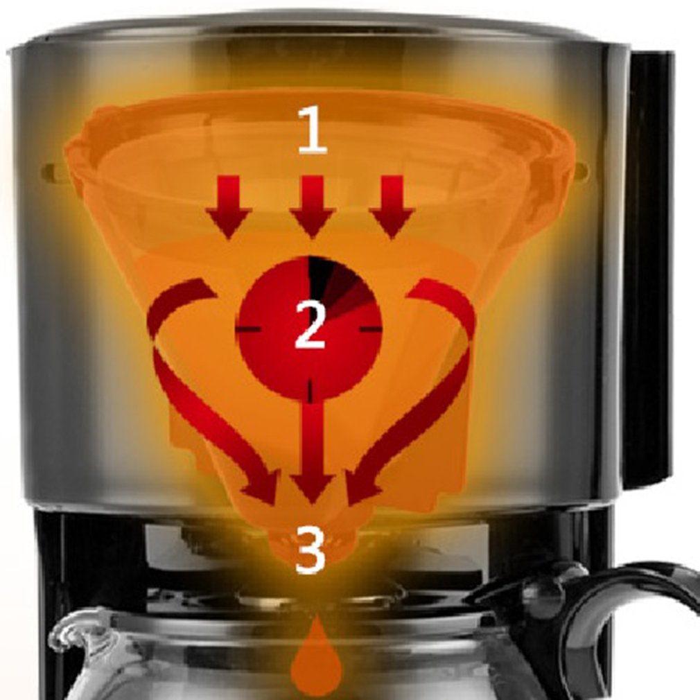 650ml Portable Coffee Maker Tea Room Fully Automatic Drip Coffee Machine Household American Coffee Machine