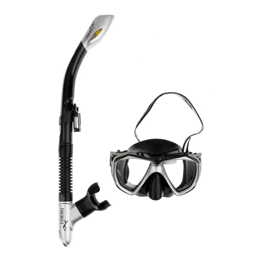 Y Snorkel seco de silicona líquida, Snorkel conjunto para/buceo