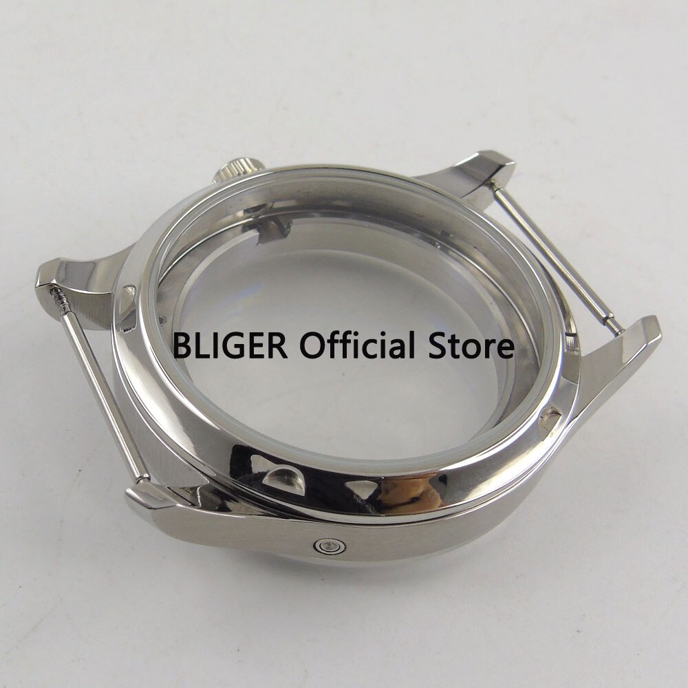 43MM Stainless Steel Polished Watch Case Fit For ST 2505 2530 Automatic Movement C127