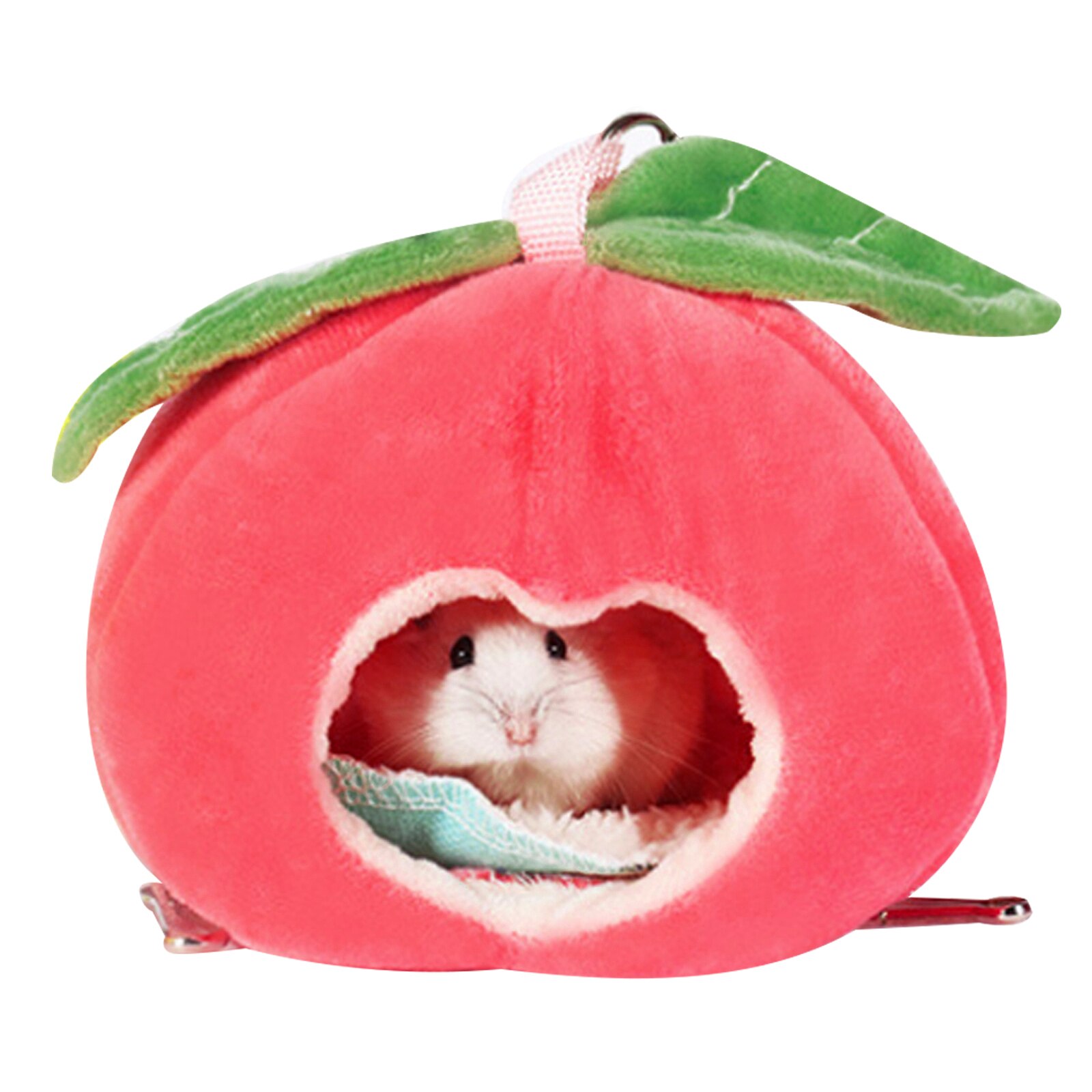 Pieni lemmikki pehmeä häkkisänky pesätalo lämmin riippumatto hamsterille rotta marsu orava pieni eläin: 10 x 15 x 11cm 2