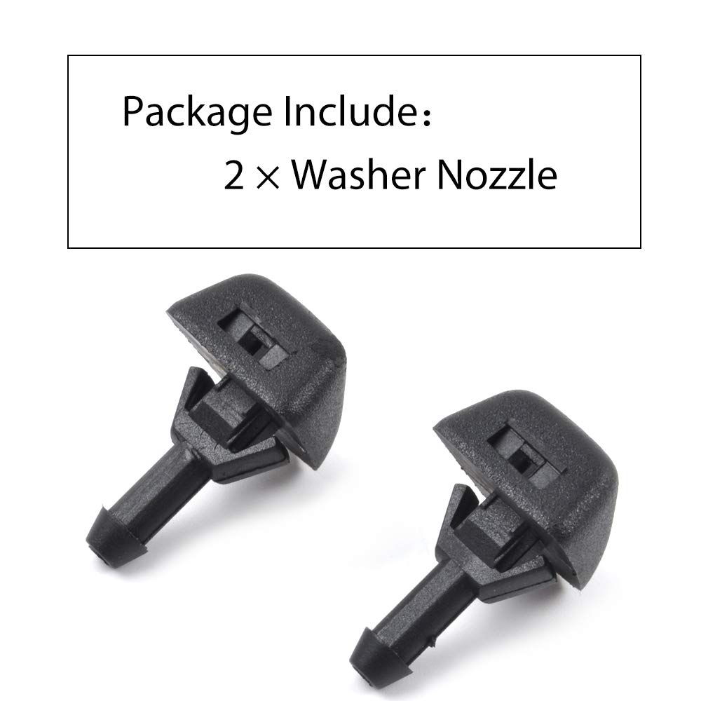 MIKKUPPA 2PCS Front Windshield Washer Nozzles for 2003 Volvo XC90 Replaces OEM: 30655605 Spray Jet Kit