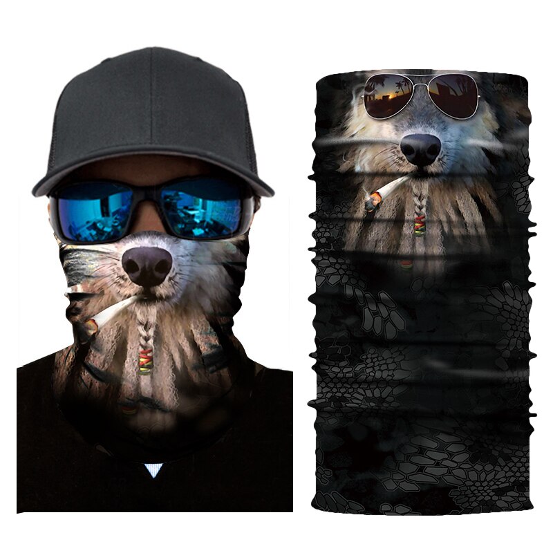 3D Dier Ski Fietsen Snowboard Sjaal Halswarmer Gezichtsmasker Balaclava Bandana Bike Masker: 3