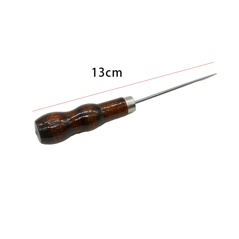 1Pc Leder Holz Griff Ahle Werkzeug NäHenne Zubehör NäHenne Ahle Für Leder Handwerk NäHenne Nähen Zubehör: B