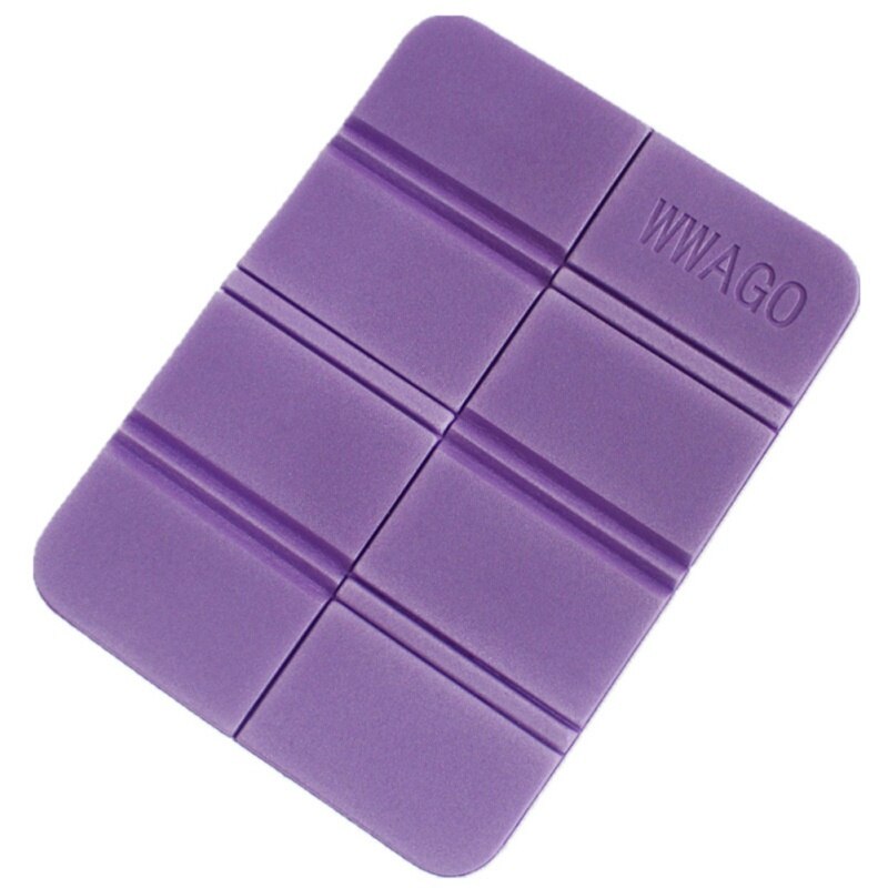 Opvouwbaar Opvouwbare Outdoor Camping Mat Xpe Waterdichte Seat Foam Pad Stoel Picknick Vochtbestendige Matras Strand Mat Pad 38*27Cm: Purple