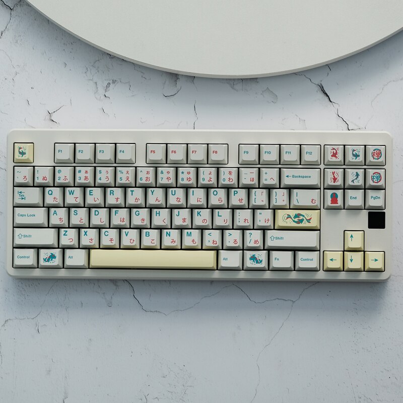 GMK Zen Pond 160 Keys Keycaps PBT Dye Subbed Key Caps Cherry Profile Keycap With ISO Enter 6U 6.25U 7U Spacebar for MX Switch