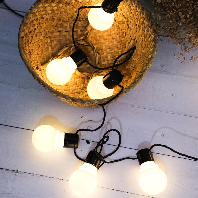 10/5M 220V LED Globus Soffitte Schnur Lichter Wasserdicht Fee Licht Weihnachten draussen Heimat Dekoration Garten girlande Hochzeit