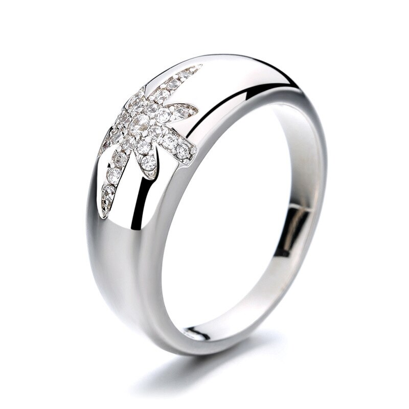 Vrouw Chunky Ringen Vintage Gouden Kleur Ster Zirkoon Vinger Accessoires Trend Sieraden Bruiloft Sieraden KAR211: 10 / KAR211-1