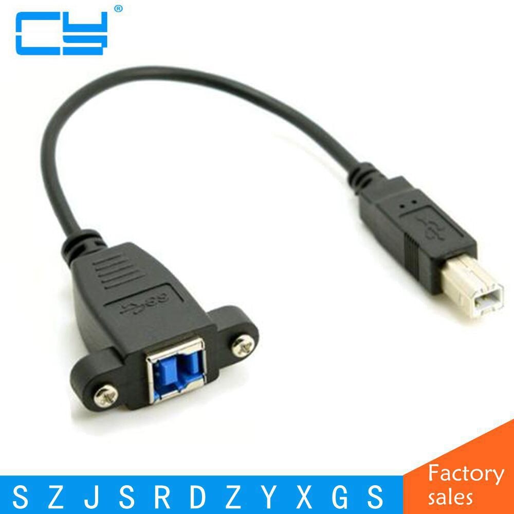 USB 3.0 USB3.0 Standaard B Type Vrouwelijke om USB2.0 USB 2.0 B Type Stekker Data Verlengkabel 20 cm/0.2 m