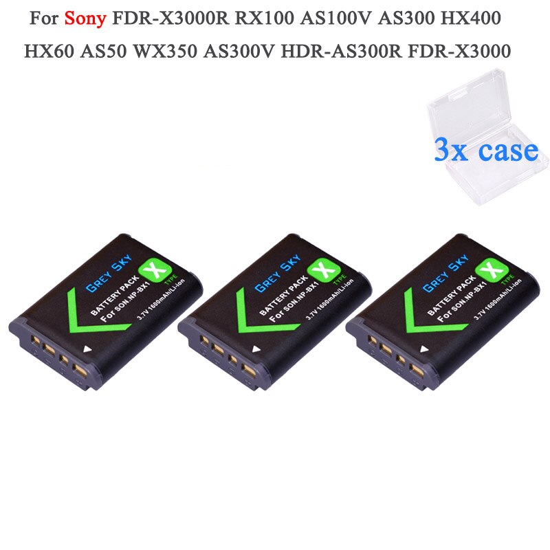 NP-BX1 NP BX1 batería para Sony DSC-WX350 HX60 HX400 H400 HX50 RX100M3 RX1R RX100M2 HX300 RX100 RX1 PJ410 X405 PJ240E: Package 2