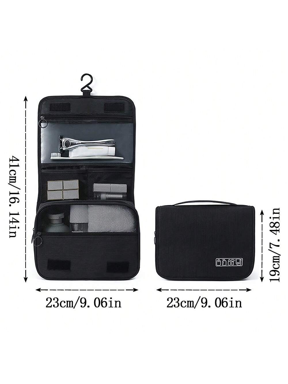 Oxford Fabric Men Business Portable Storage Bag Toiletries Organizer Women Cosmetic Bag Waterproof Hanging Travel Wash Pouch