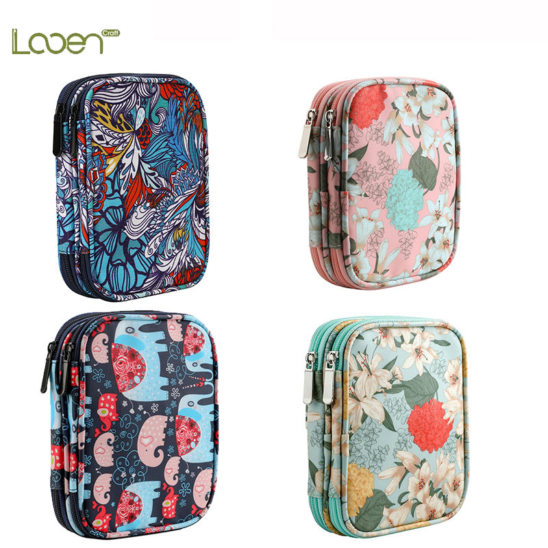 Empty Knitting Needles Storage Bag Knitting Kit Case Organizer Bag For Crochet Hooks Sewing Accessories Tool Bag Women