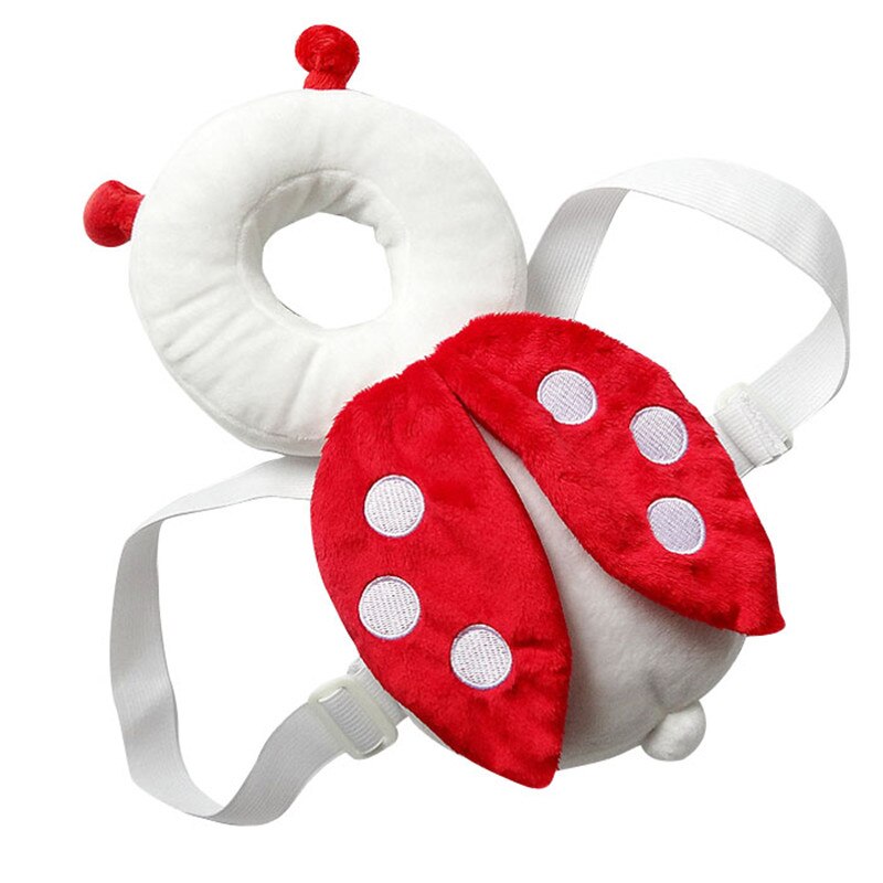 Bébé enfants Protection de la tête coussin d'oreiller enfant en bas âge tête dos soins résistance payer ramper infantile produit de sécurité coussin T30: Rouge