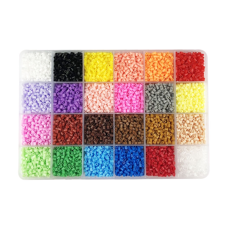 24 farver 13,000 stk 2.6mm hama perler uddannelse perler pupukou perler 100%  garanti sikringsperler diy legetøj
