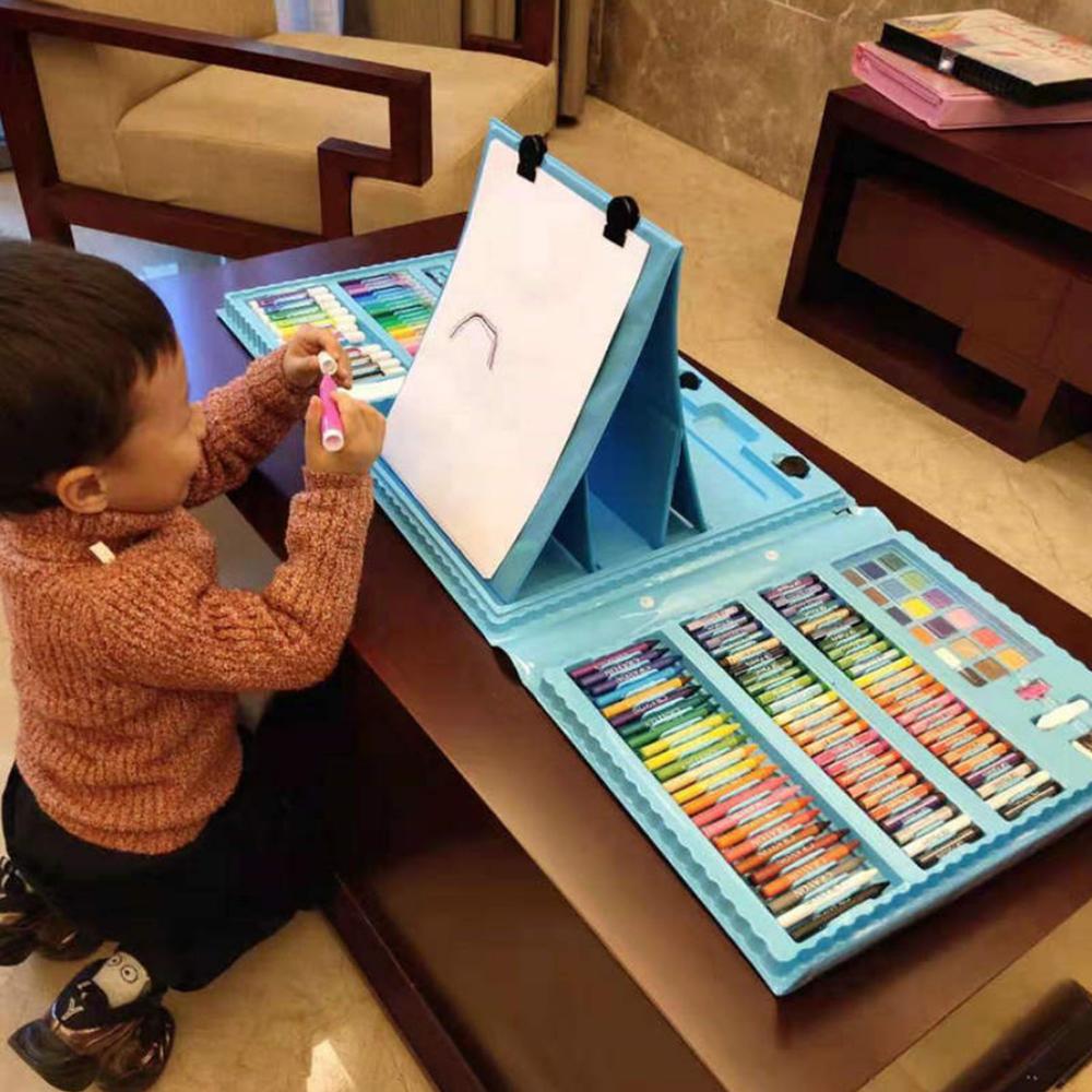 Juego de lápices de colores para niños, rotulador de crayón, pincel, herramientas de dibujo, pintura creativa, pincel de grafiti, 176 Uds.