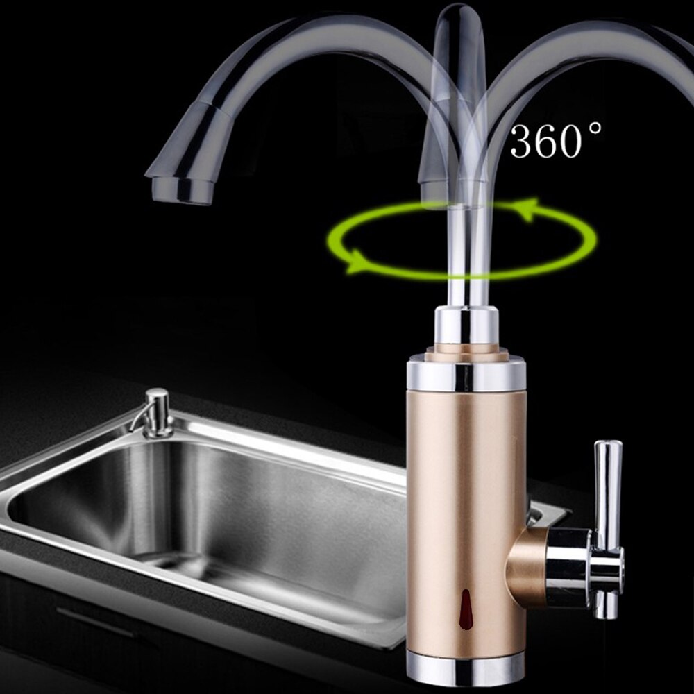 3000w instantânea torneira do chuveiro elétrico com aquecedor de água tankless instantânea pia aquecedor de água da cozinha 220v plugue da ue