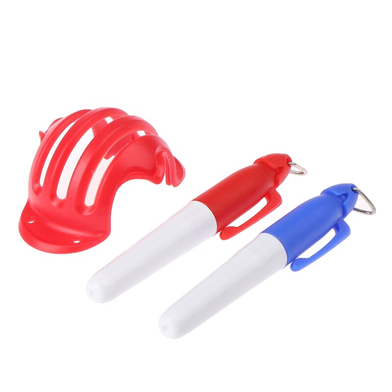 1Set Golf Ball Alignment Identification Tool Putt Positioning Ball Golf Line Marker Golf Training Template Alignment Mark Tool: Red