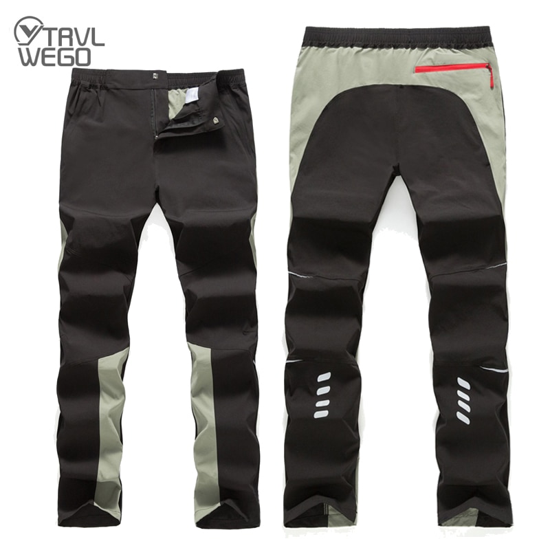 TRVLWEGO-pantalones de ciclismo para hombre, ropa de secado rápido, transpirables, fluorescentes, a prueba de viento, impermeables, para acampar