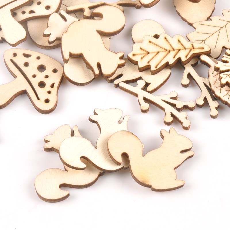 Gemengde Beer/Fopspeen/Eend/Bib Unfinished Houten Ornament Voor Kid Verf Scrapbooking Diy Carfts Hout Home Decor arts 20Pcs M2152: M2154