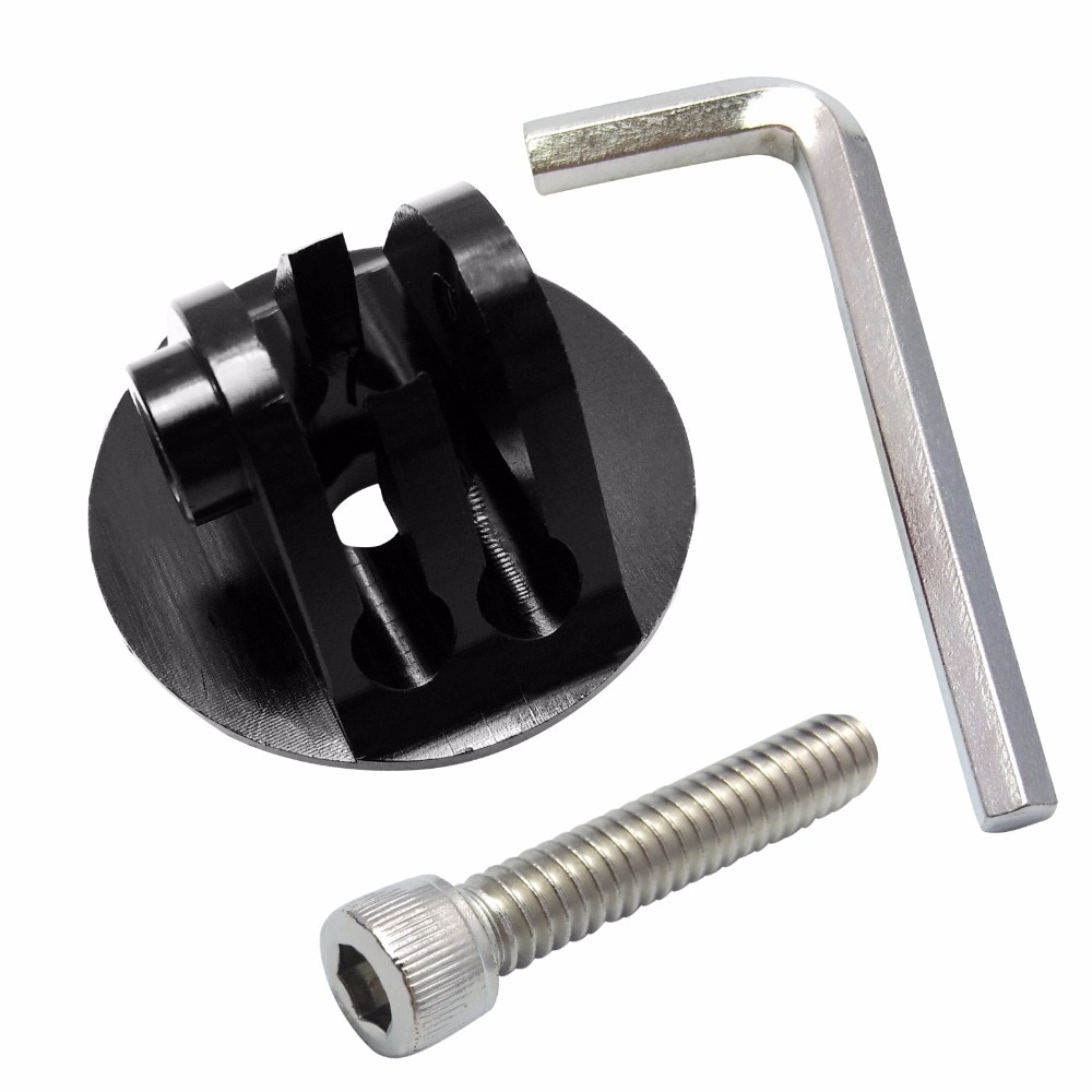 SHOOT alliage d'aluminium vélo vélo casque capuchon supérieur adaptateur monture pour GoPro Hero 9 8 7 5 Sjcam Xiaomi Yi 4K Lite Go Pro accessoire