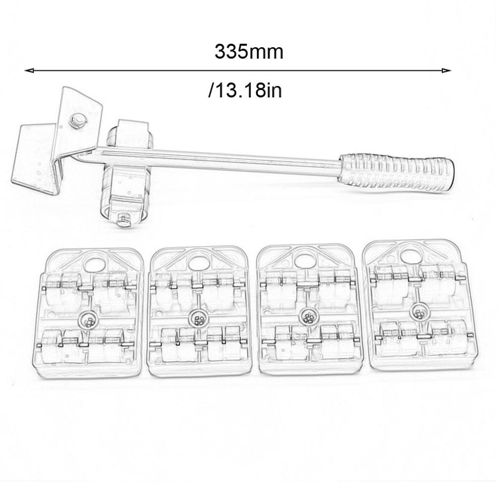Lève-meubles facile à déplacer curseurs 5 paquets ensemble d'outils de moteur appareil de meubles lourds système de déplacement et de levage jouet-010