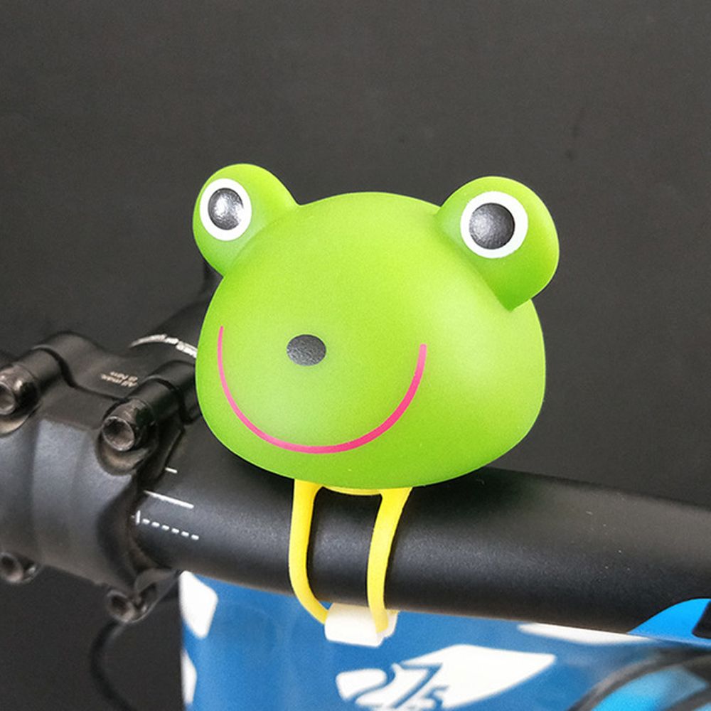 Riding Cartoon Ring Bell Sound Alarm Animal Air Horn Bicycle Horn Bicycle Ring Bell Bicycle Head Light Bell Kids Bike Bell: Yellow