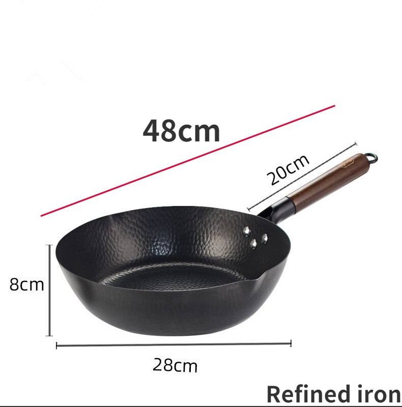 Cast Iron Frying Pan Frying Pan Uncoated Non-stick Pancake Hand Pancake Pancake Pan Pizza Pan 48cm: 48cm
