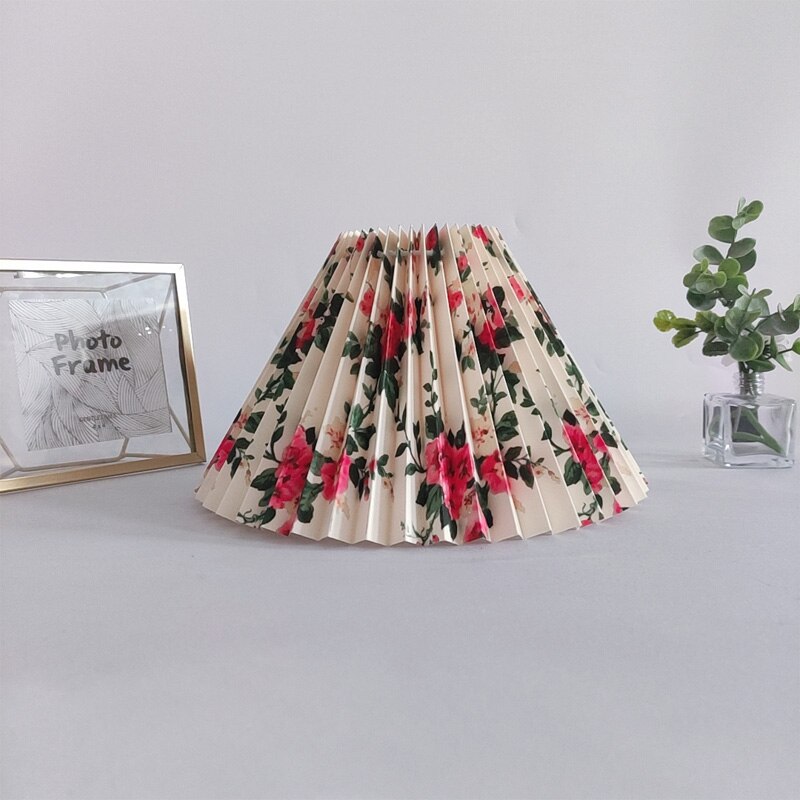 Japanese Yamato Style Table Lampshade Vintage Cloth Lamp Shades For Table Lamps Bedroom Study Tatami Pleated Lampshades: 8