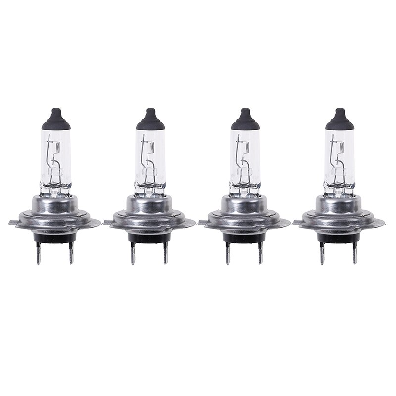 4pcs Warm White Indoor Clear Light H7 Lamp Super Bright H7 Halogen Light Bulb 12V 55W 1500LM Halogen