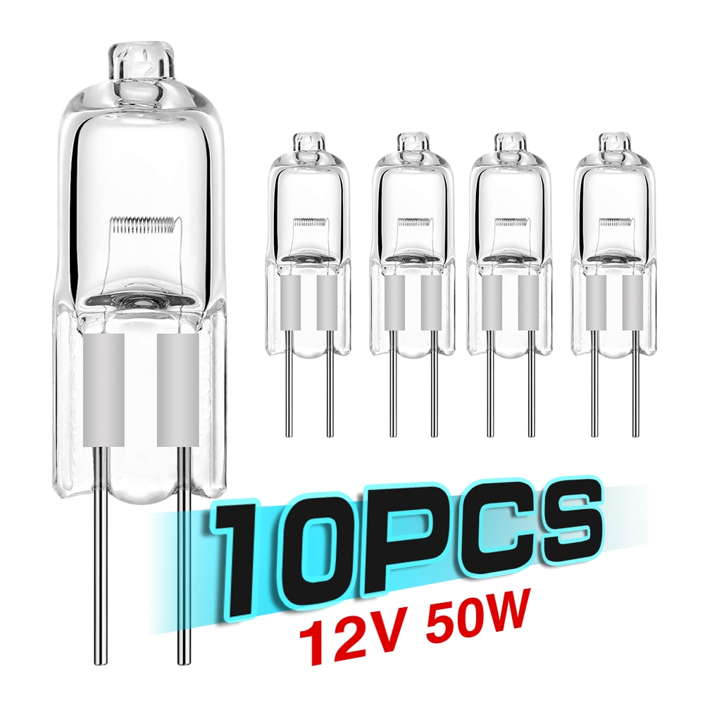 10Pcs Ultra Lage Prijs G4 12V 20W Halogeen Lamp G4 12V 5W / 10W / 20W / 35W / 50W Lamp Geplaatst Kralen Kristallen Lamp Halogeenlamp