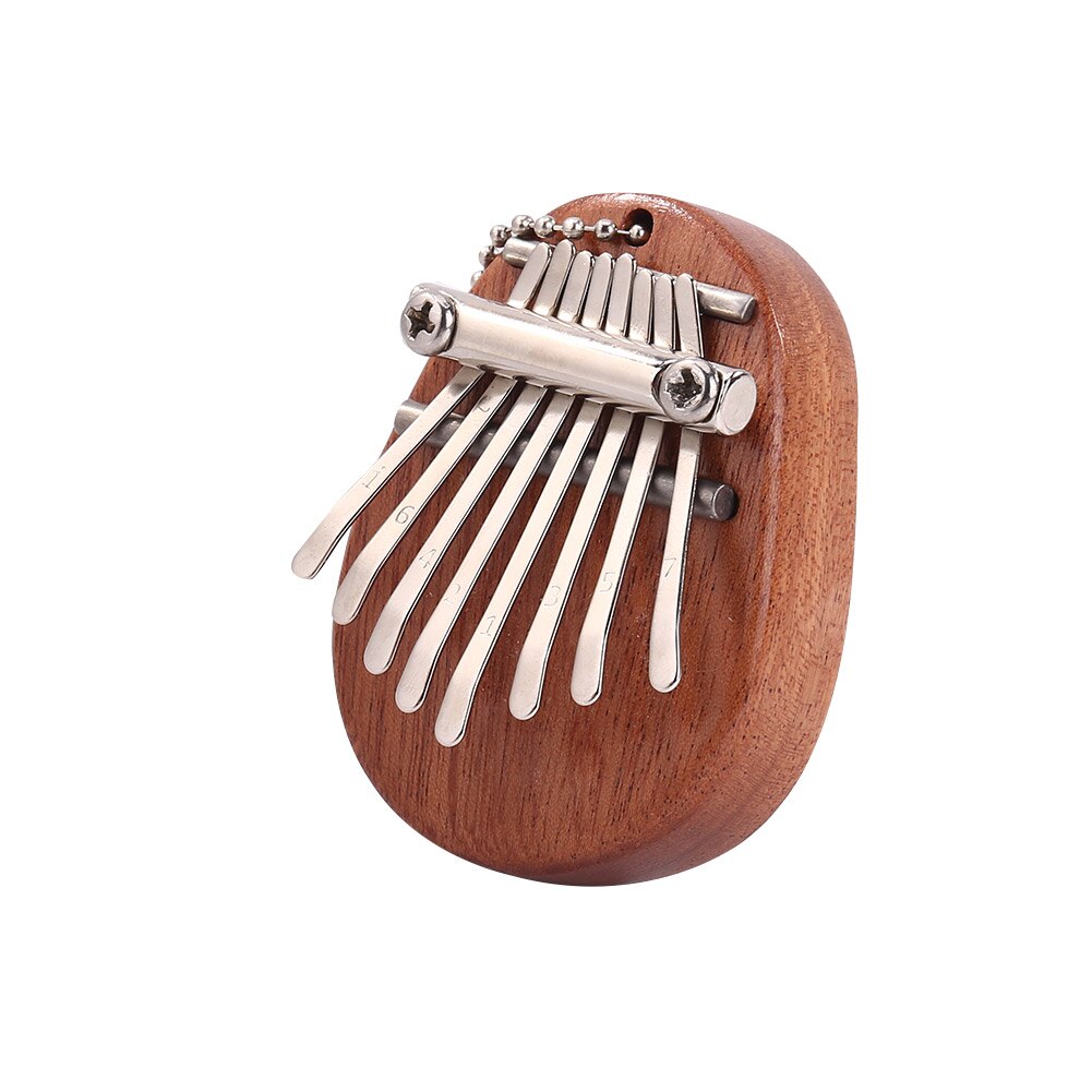 Mini 8 teclas Kalimba percusión instrumento Musical madera de caoba dedo pulgar Piano africano Sanza Mbira