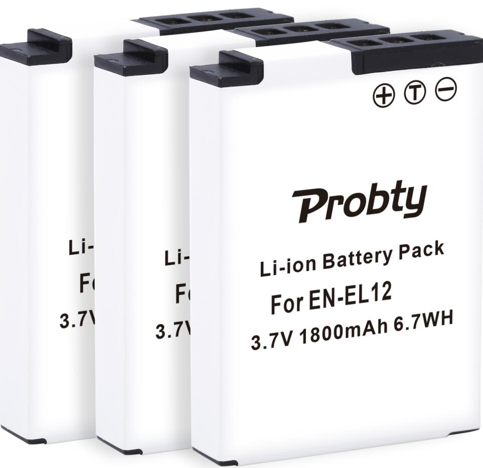 EN-EL12 Battery & Charger for NIKON CoolPix S6000 S6100 S6200 S6300 S8200 S9300 S610 S610C S620 S630 S710: Blue