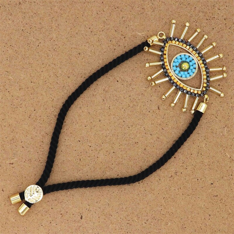 ZHONGVI Bracelet For Women MIYUKI Glass Beads Bracelets Mexican Jewellery Turkish Evil Eye Pulseras Handmade Woven: 10