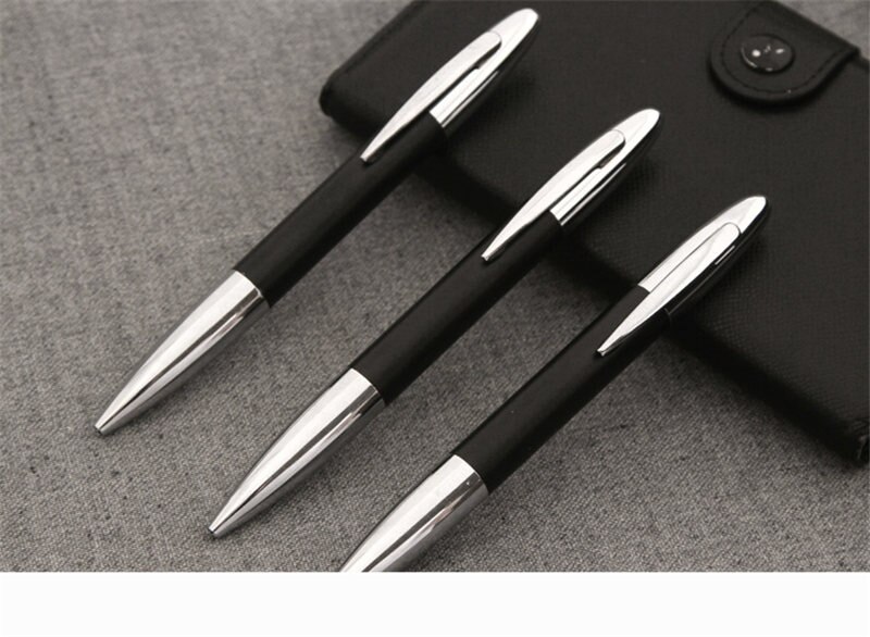 Executive Snake Clip and Silver Fountain Pen