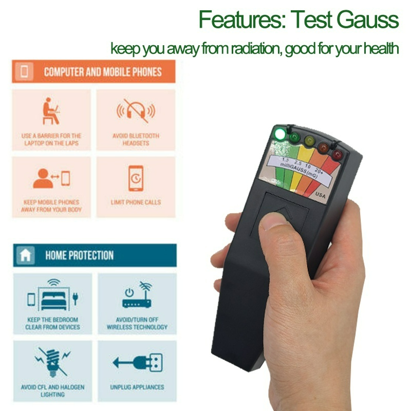 Radiation detector digital electromotive force meter Gauss meter handheld dosimeter tester electromagnetic field Radiation meter