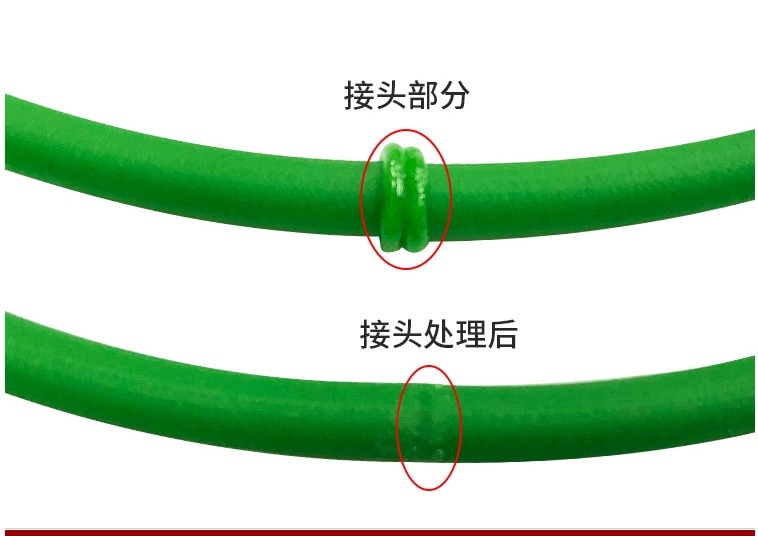Polyurethan bælte pu rundt bælte med grøn bælte smeltbar ledning 3/4/5/6mm pu rund bælte