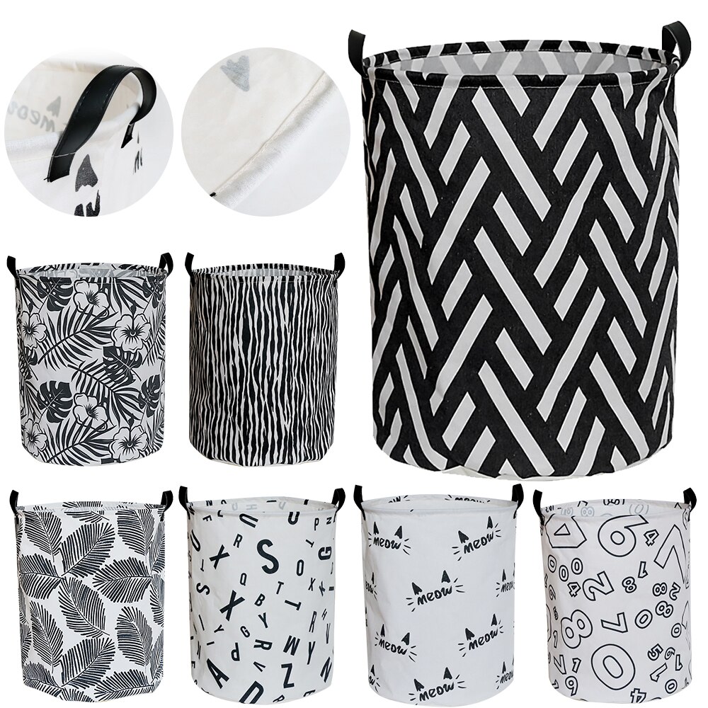 Canvas Waterdichte Wasserij Organisator Mand Grote Capaciteit Wasmand Vuile Kleren Opbergtas Speelgoed Thuis Opslag Bin 1Pc
