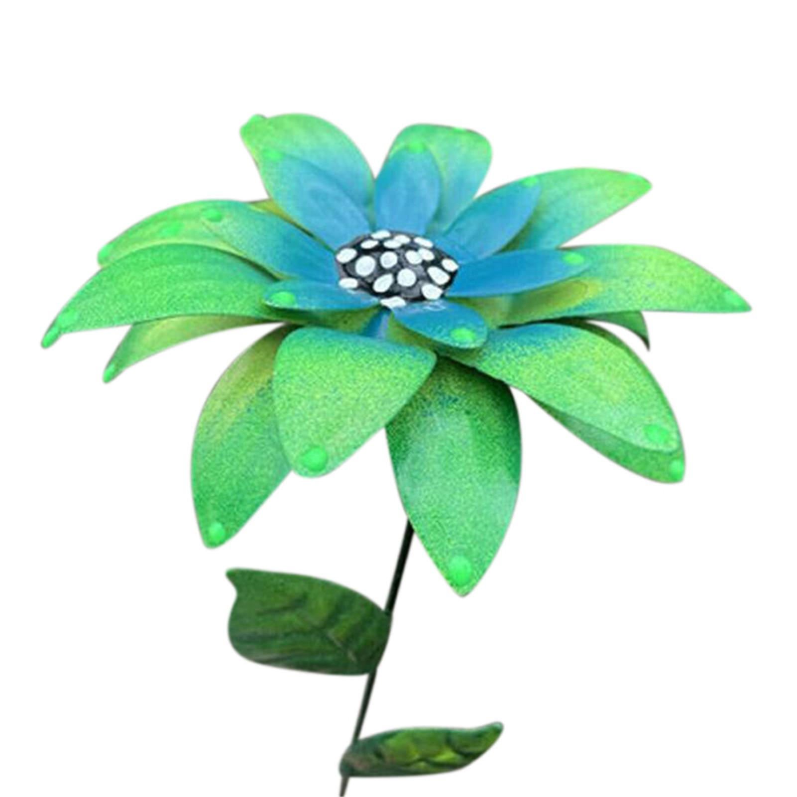 Metal Flower Garden Decor Metal Flower Art Garden Stakes DIY Craft Wreath Flower Jardineria Decoracion Yard Garden Decor: Green