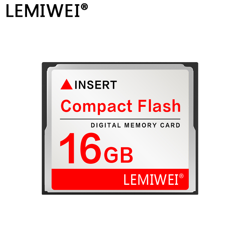 Cartão de memória Lemiwei 256MB 512MB Cartão flash compacto 1GB 2GB 4GB Cartão CF 8GB 16GB 32GB 64GB Cartão Compactflash para câmera