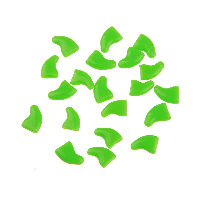 20Pcs Soft Cat Nail Caps Pet Paw Claws Voor Kat Nail Grooming Protector Cover Met Lijm Lijm Cat Grooming levert: 09