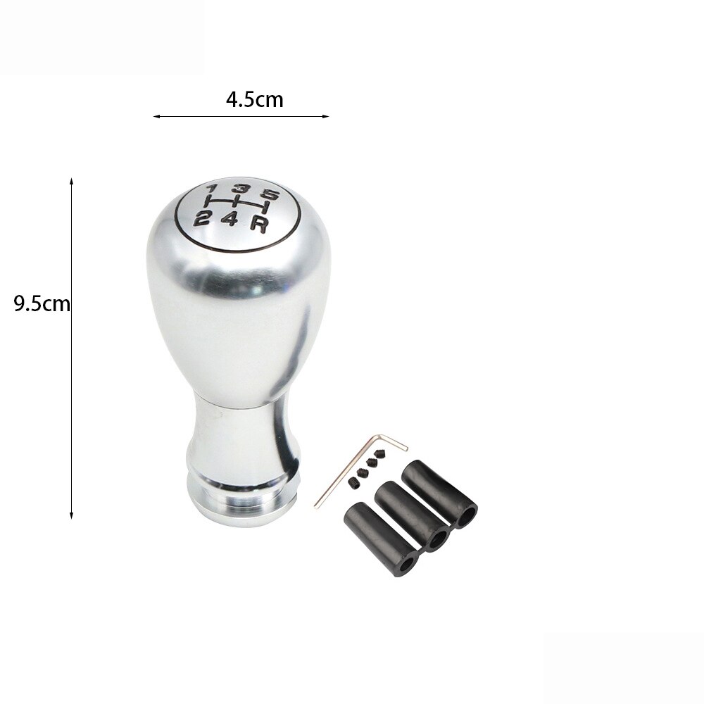 Universal Aluminum Racing 5 Speed Shifter Auto Gearstick Car Accessories Manual Transmission Car-styling Gear Shift Knob