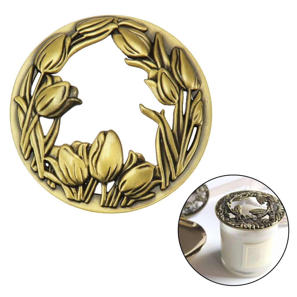 Exquisite Zinc Alloy Candles Topper Candle Sleeves Accessories Home Decor: Bouquet