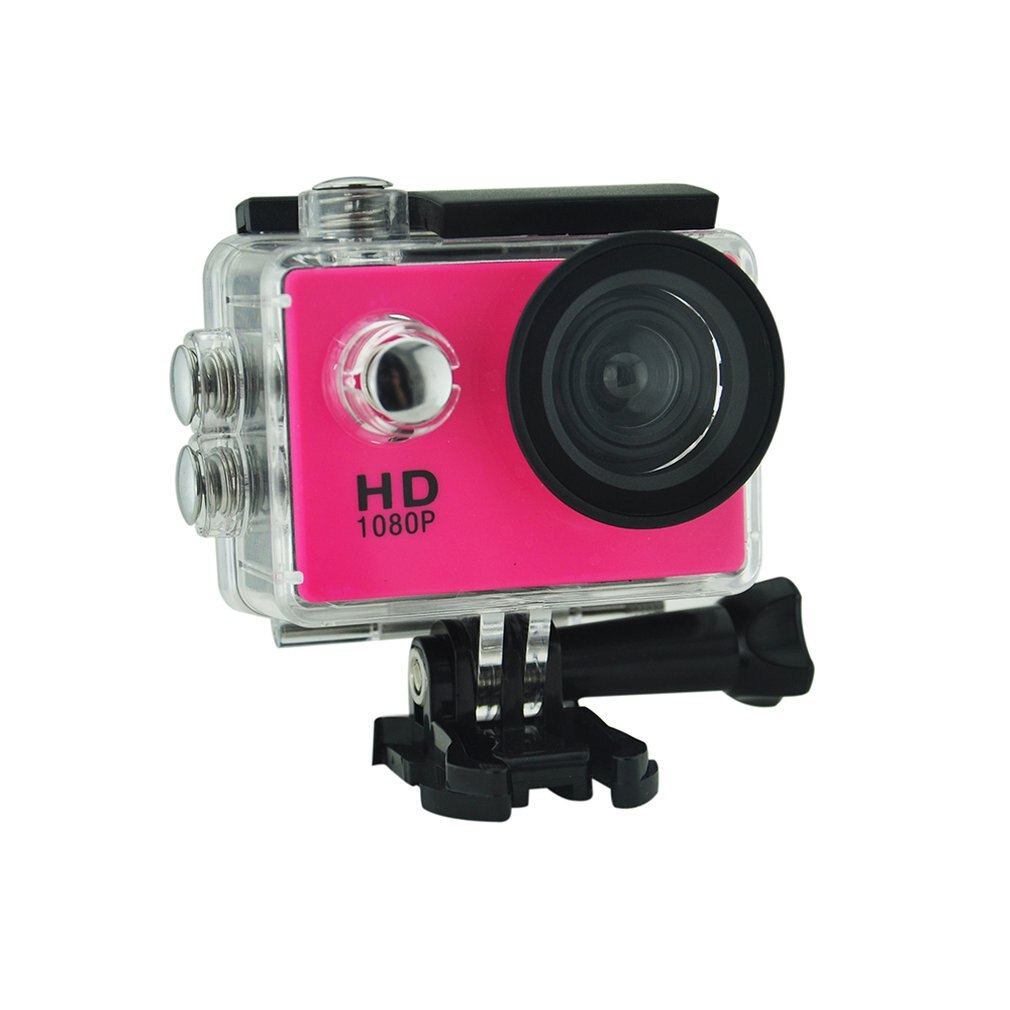 SJ6000 HD Sport Waterproof 1080p DVR Dash Cam 30FPS 2.0"LCD Diving 30M Waterproof sport DV: pink