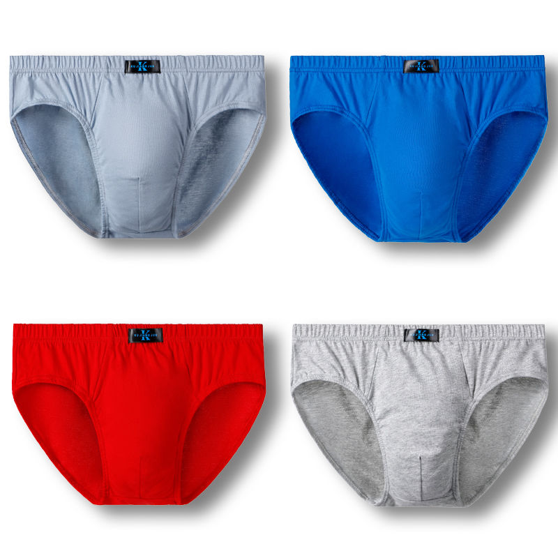 100% Cotton Briefs Mens Comfortable Underpants Man Underwear 5pcs/lot &amp;