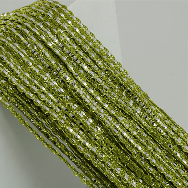 Zidetang glitter s stil polyester sträng dörr gardin frans tråd tofs rumsavdelare gardin panel deco fönster myggnät: Grön / 100cm by 200cm