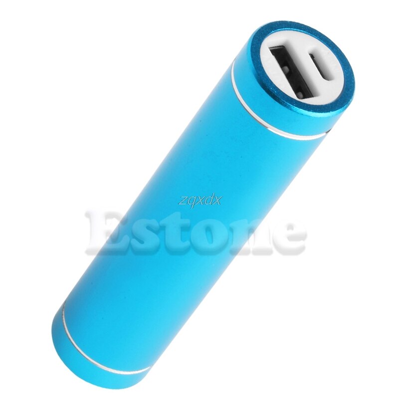 Portable USB Mobile Power Bank Charger Pack Box Battery Case For 1 x 18650 Whosale: Blue