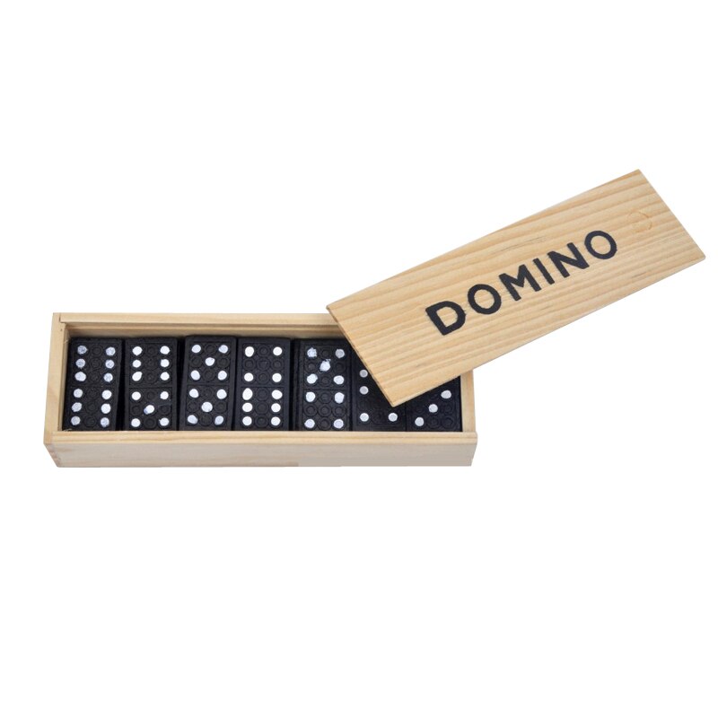 28 Stks/partij Grappige Domino Met Doos Traditionele Standaard Tegels Familie Game Speelgoed Traditionele Educatief Klassieke Games