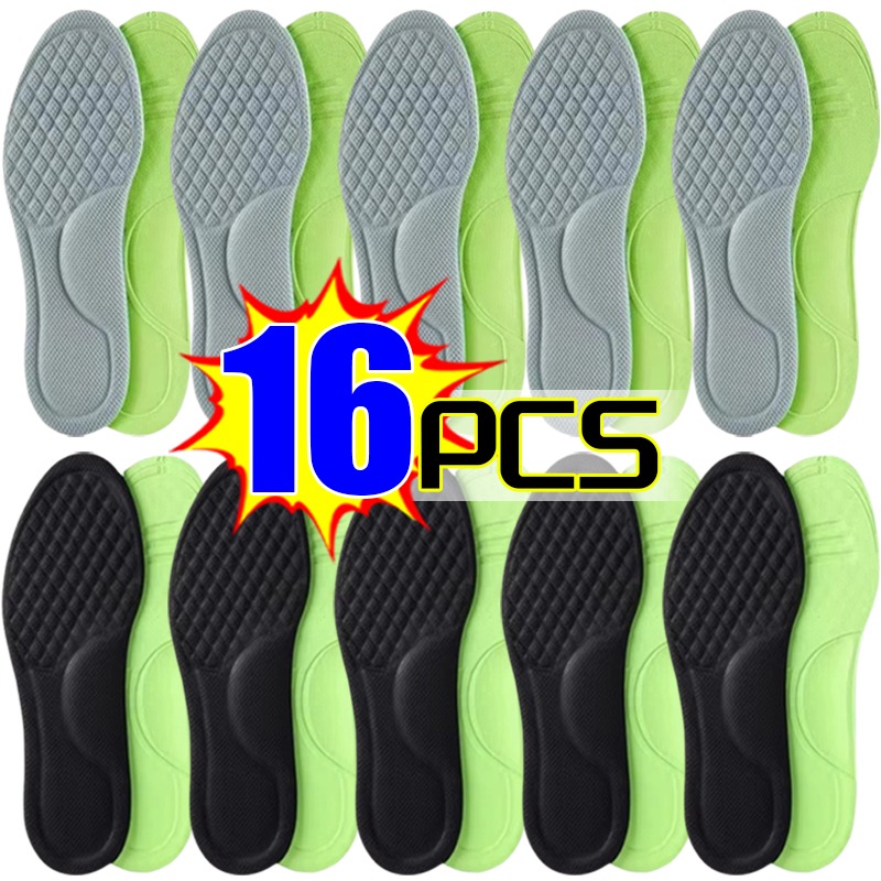 Orthopädische unisex-Einlegesohlen aus Erinnerung-Schaum für Herren, absorbiert Schweiß, Massage-Turnschuhe, Einlegesohle, weich, bequem, antibakteriell, Schuhzubehör