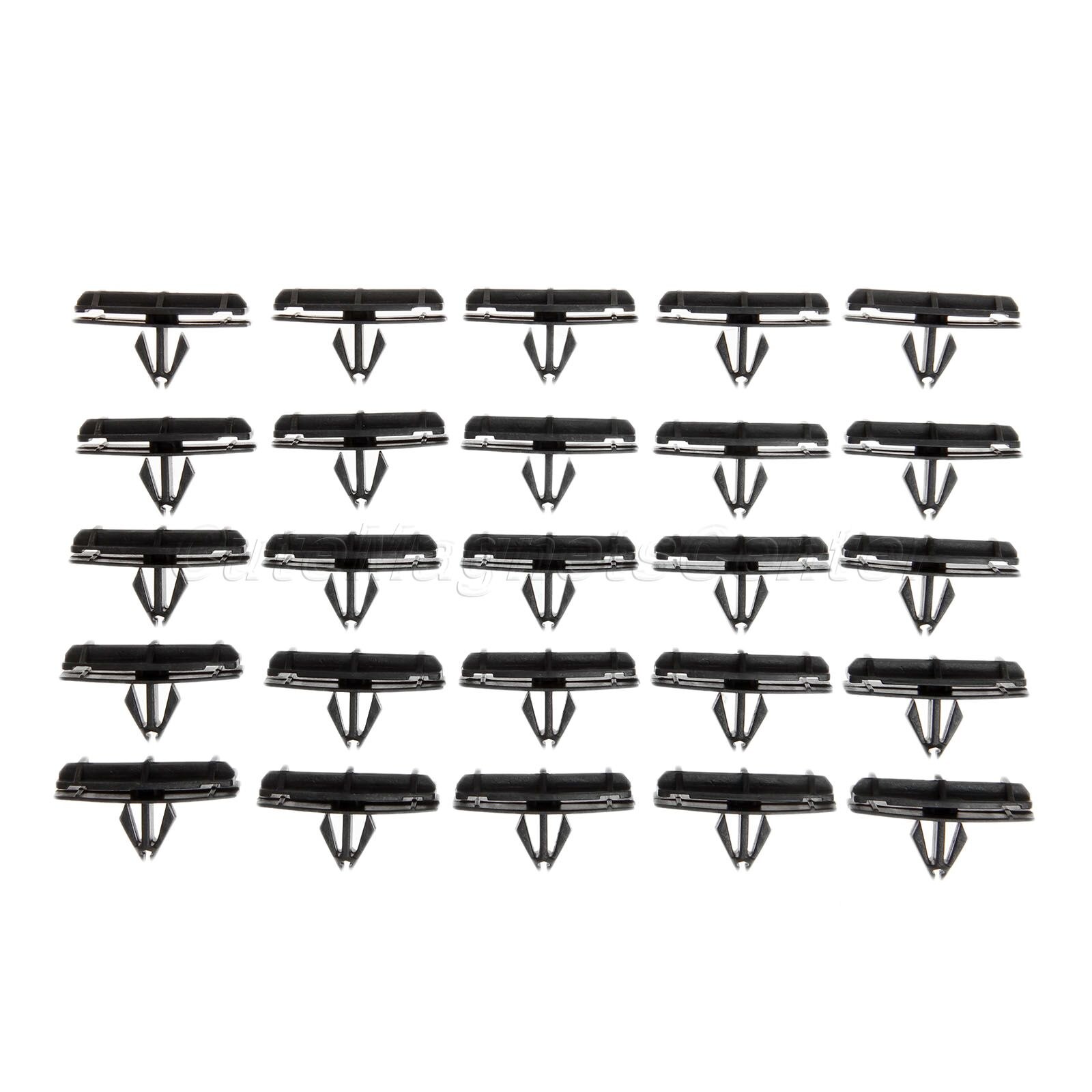 25x Auto Plastic Push Retainer Pin Rivet Fasteners Fender Flare Rocker Moulding Clip For Jeep Wrangler JK 68039280-AA