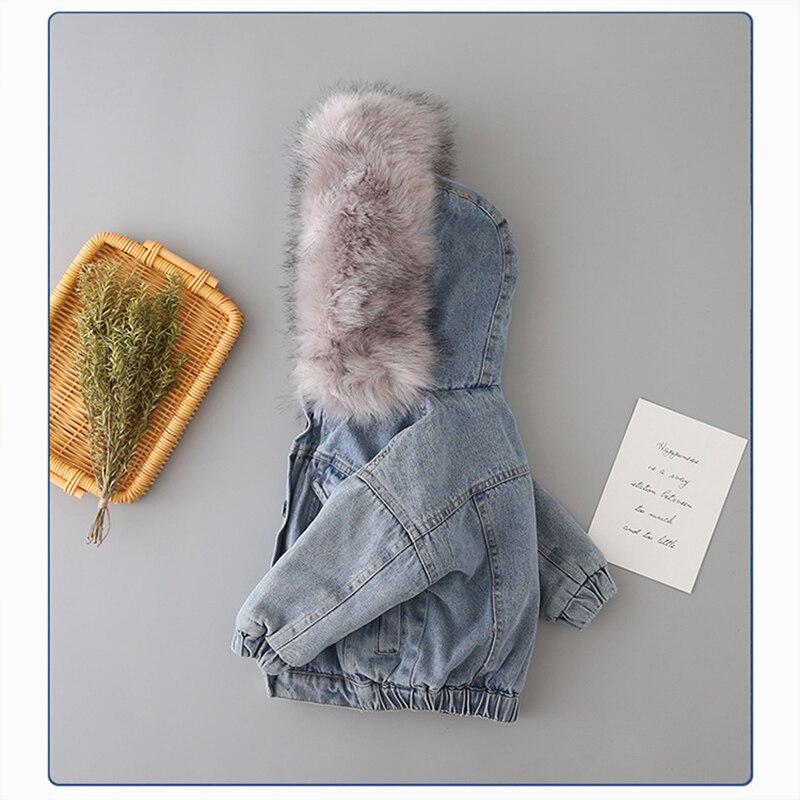 Denim Jas Voor Meisje Peuter Kinderen Herfst & Winter Bovenkleding Mode Outfits Kids Jas Meisje Jassen Kids kleding