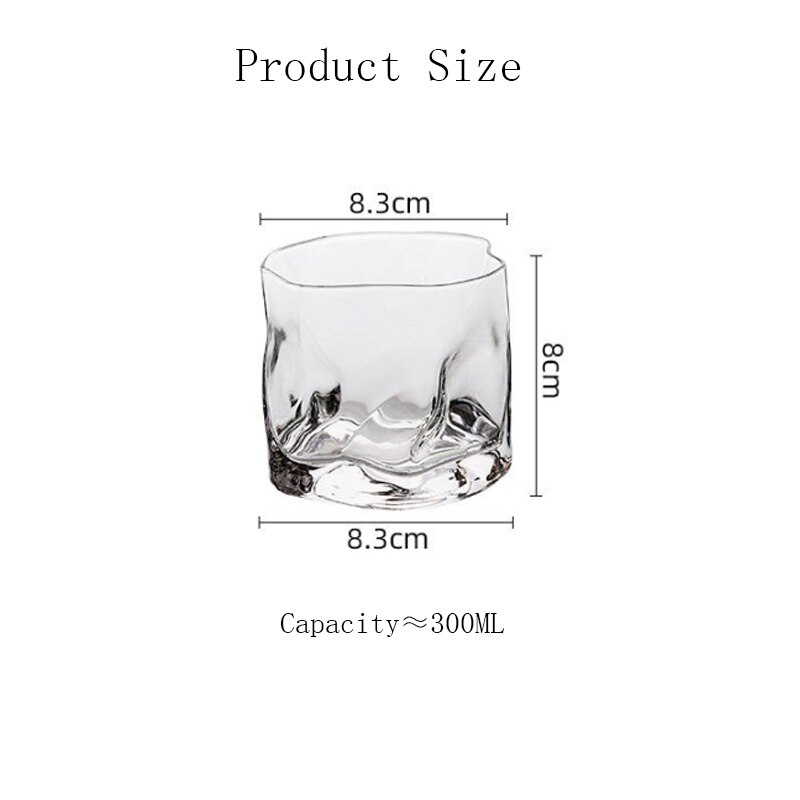 Set of 2 Crystal Whiskey Glasses for Drinking Bourbon Scotch Whisky Cocktails Cognac - Old Fashioned Cocktail Glass Tumblers